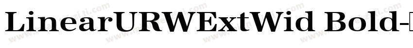 LinearURWExtWid Bold字体转换